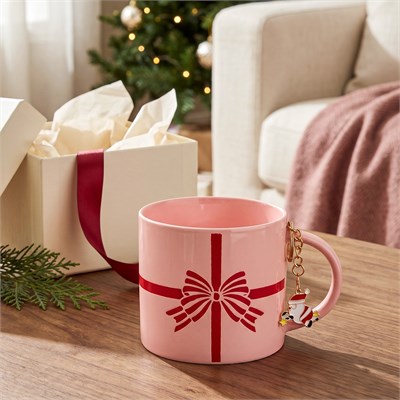 Karaca New Year Yılbaşı Charm Hediyeli Bow Kupa 350 ml