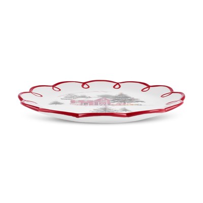 Karaca New Year Yılbaşı Cottage Servis Tabağı 25 cm