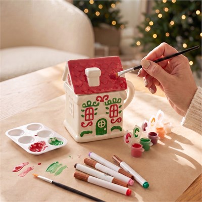 Karaca New Year Yılbaşı Diy Ginger Bread House Kupa 550 ml