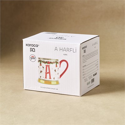 Karaca New Year Yılbaşı Petek A Harfli Kupa 330 ml