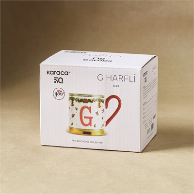 Karaca New Year Yılbaşı Petek G Harfli Kupa 330 ml