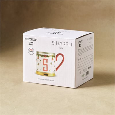 Karaca New Year Yılbaşı Petek S Harfli Kupa 330 ml