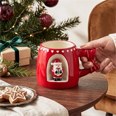 Karaca New Year Yılbaşı Santa Globe Kupa 560 ml