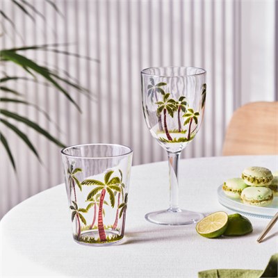 Karaca Palmera Akrilik Su Bardağı 430 ml Şeffaf