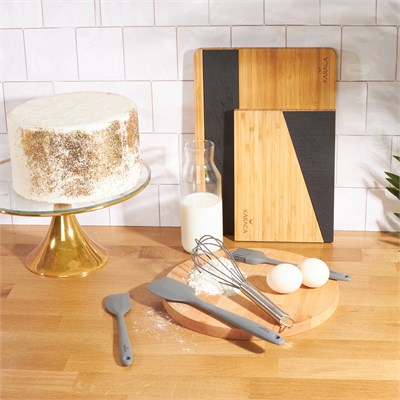 Karaca Pastry 4 Parça Pasta Hazırlık Seti Gri