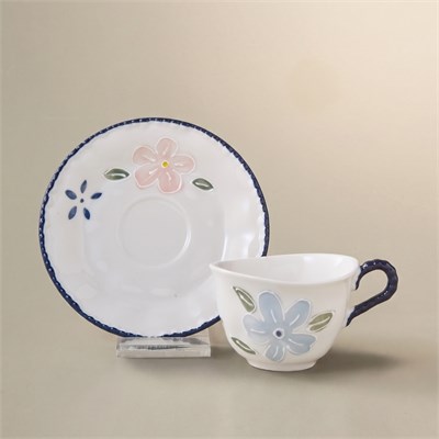 Karaca Perla Bloom 6 Kişilik Kahve Fincan Takımı 90 ml
