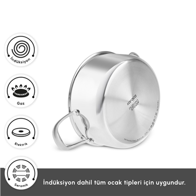 Karaca Plasma Steel 316+ 3Ply Karnıyarık Tencere