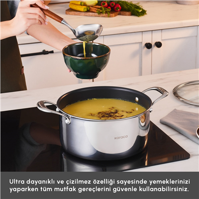 Karaca Plasma Steel 316+ 3Ply Tencere