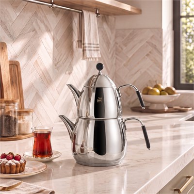 Karaca Powersteel 316+ Ezgi Midi Çaydanlık Takımı 1L & 2,2L