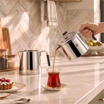 Karaca Powersteel 316+ Splender Midi Çaydanlık Takımı 1,1L & 2L