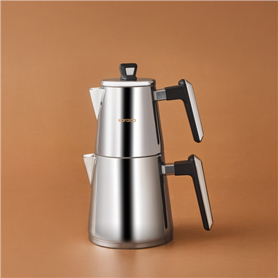 Karaca Powersteel Pro 316+ Space Çelik İndüksiyon Tabanlı Çaydanlık Takımı