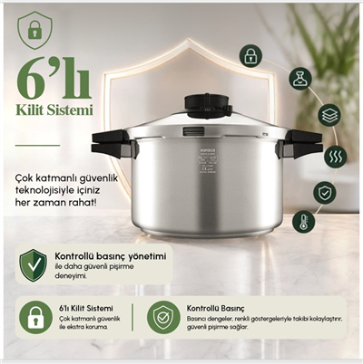 Karaca Quick and Safe İndüksiyon Tabanlı Düdüklü Tencere Seti