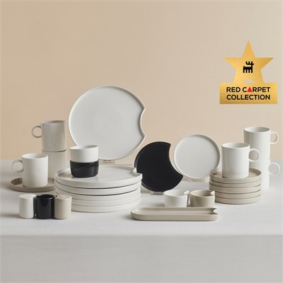 Karaca Red Carpet Collection X Hussein Chalayan Forever Bone Poly 28 Parça 6 Kişilik Kahvaltı Takımı