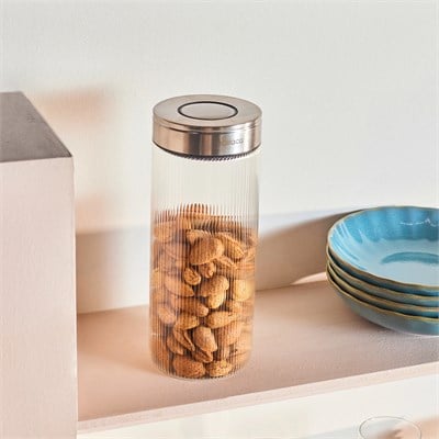 Karaca Ripple Inox Cam Saklama Kabı 1300 ml