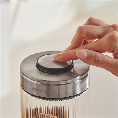 Karaca Ripple Inox Cam Saklama Kabı 750 ml