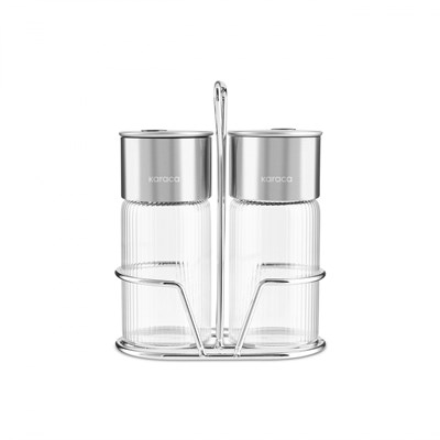Karaca Ripple Tuzluk ve Biberlik Inox