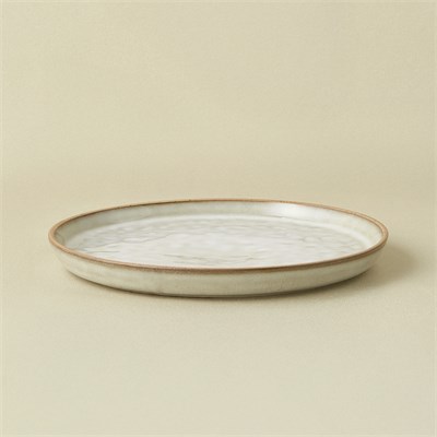 Karaca Rixton Bej Reaktif Pasta Tabağı  22 cm