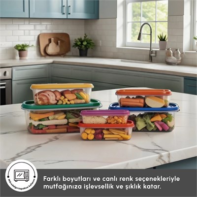 Karaca Roxy 6lı Saklama Kabı Renkli