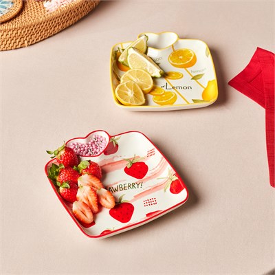 Karaca Strawberry Kalpli Sunumluk 19 cm