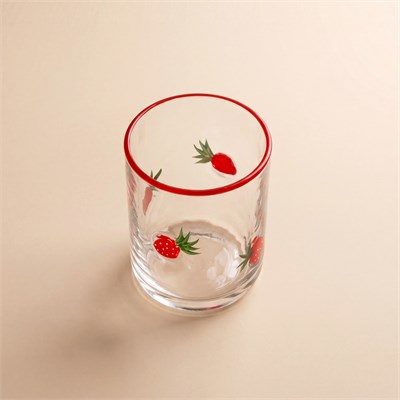 Karaca Strawberry Meşrubat Bardağı 420 ml Kırmızı