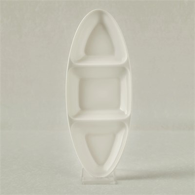 Karaca Stream Basic Line 3 Bölmeli Sunum Tabağı 26 cm