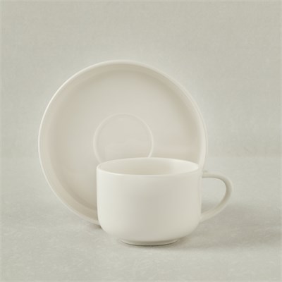 Karaca Stream Basic Line Çay Fincanı ve Tabağı 220 ml