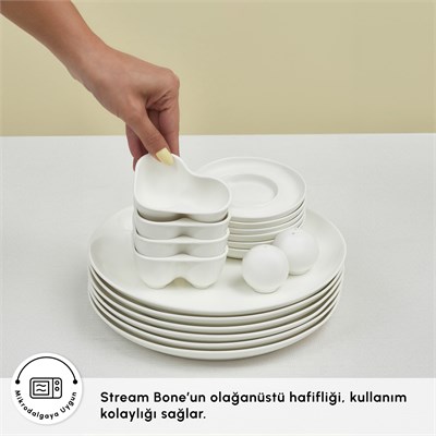 Karaca Stream Bone Salsa 34 Parça 6 Kişilik Kahvaltı Takımı