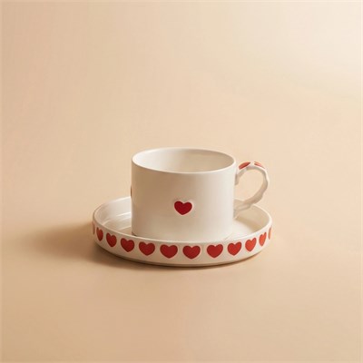Karaca Sweetheart Çay Fincan Takımı Beyaz 195 ml