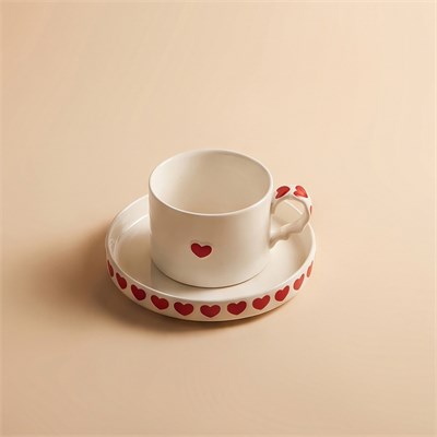 Karaca Sweetheart Çay Fincan Takımı Beyaz 195 ml