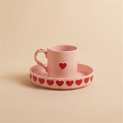 Karaca Sweetheart Kahve Fincan Takımı Pembe