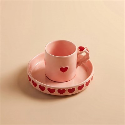 Karaca Sweetheart Kahve Fincan Takımı Pembe