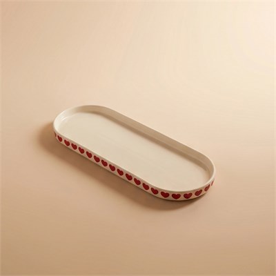 Karaca Sweetheart Kayık Tabak Beyaz 12 cm