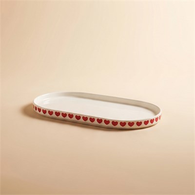 Karaca Sweetheart Kayık Tabak Beyaz 18 cm