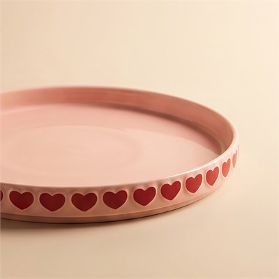 Karaca Sweetheart Pasta Tabağı Pembe 21,5 cm