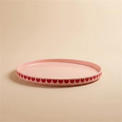 Karaca Sweetheart Servis Tabağı Pembe 27 cm