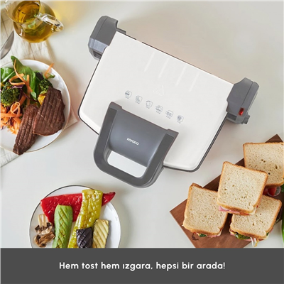 Karaca Swiss 4 Dilim Kapasiteli Izgara ve Tost Makinesi 1800W