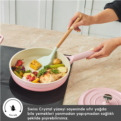 Karaca Swiss Crystal Neocast 7 Parça Döküm Tencere ve Tava Seti