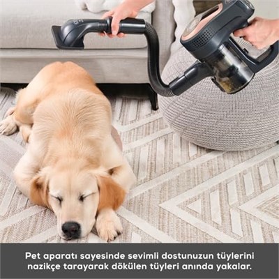 Karaca Vantuz Power Up Pro Dik Süpürge Black Copper