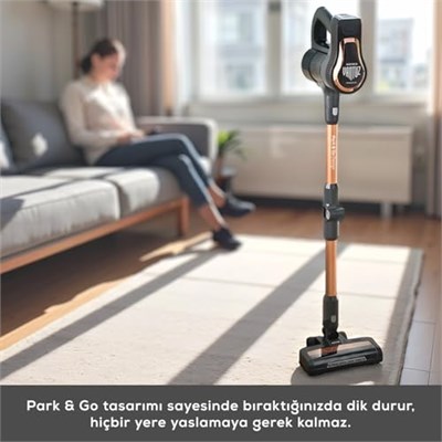 Karaca Vantuz Power Up Pro Dik Süpürge Black Copper