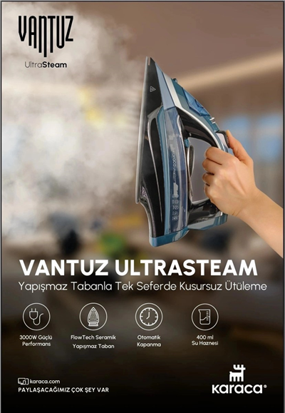 Karaca Vantuz Ultrasteam Buharlı Ütü
