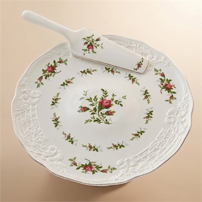 Karaca Vintage Rose Ayaklı Kek Standı 30 cm