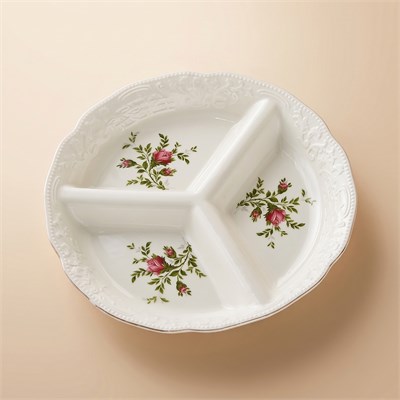 Karaca Vintage Rose Bölmeli Sunumluk 25 cm