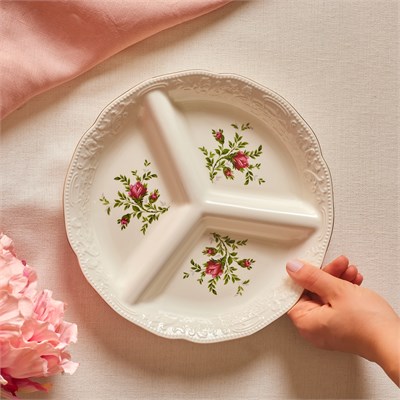 Karaca Vintage Rose Bölmeli Sunumluk 25 cm