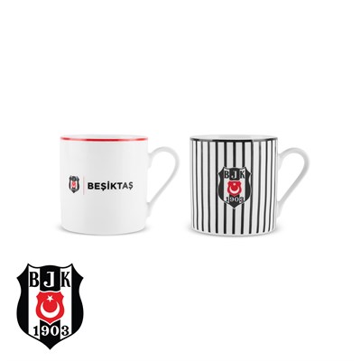 Karaca x Beşiktaş Lisanslı 2 Kişilik Çay Fincan Takımı 230 ml