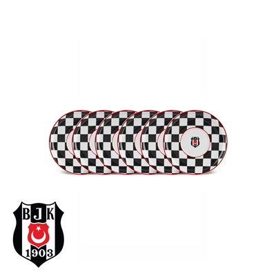 Karaca x Fenerbahçe Lisanslı 6 Parça Porselen Çay Tabağı Seti