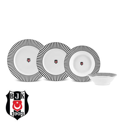 Karaca x Fenerbahçe Lisanslı Forever Bone 24 Parça 6 Kişilik Yemek Takımı
