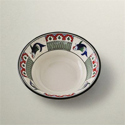 Karaca x Ömür Akkor İznik Balık Kase 16 cm