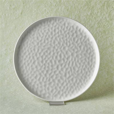 Karaca x Refika Bembeyaz Yuvarlak Servis Tabağı 28 cm