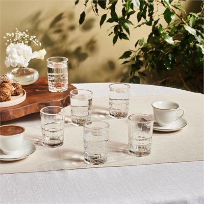 Karaca Yaren 6lı Kahve Yanı Bardak Seti 115 ml