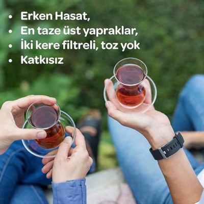 Karadenizin İlk Hasat Çayı (400g)-El ile Dikilmiş Hediyelik Siyah Çay,Erken Hasat, El Yapımı (Etnik Desenli)
